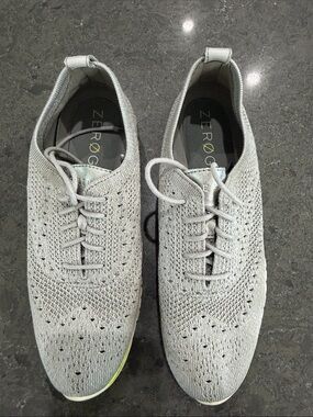 Cole Haan Women’s ZeroGrand Knit Lace-Up Sneakers - Light Gray size 9